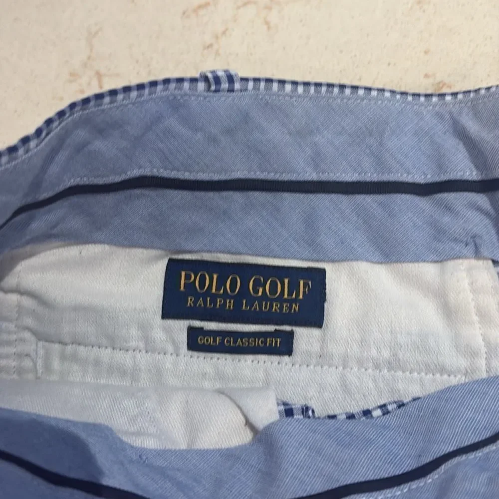 Polo Golf Ralph Lauren golf classic fit gingham shorts SZ 40